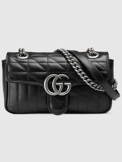 GG Marmont Mini Shoulder Bag Black - GUCCI - BALAAN 2