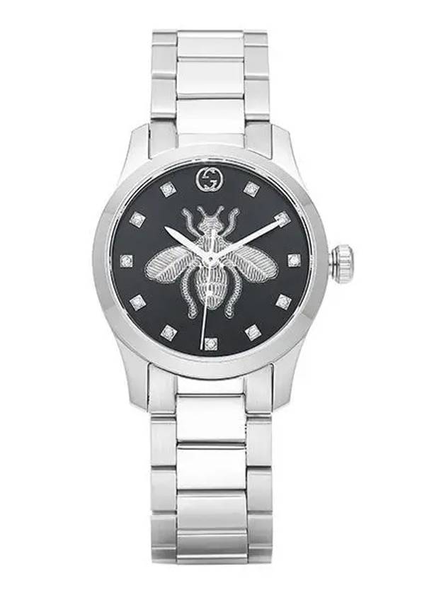 G Timeless Iconic Watch Black Silver - GUCCI - BALAAN 2