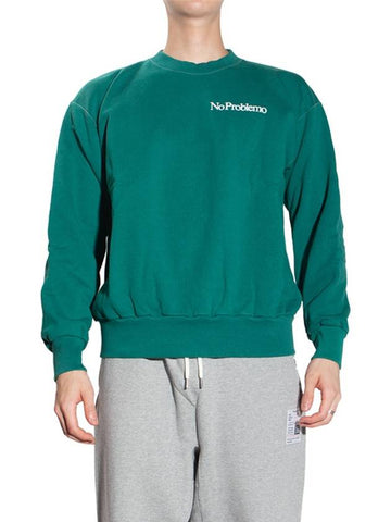 Aris Mini No Prablemo Sweatshirt FTAR20009 ALPINE GREEN - ARIES - BALAAN 1