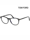 Blue light blocking glasses frame TF5810B 001 horn rim round black - TOM FORD - BALAAN 1