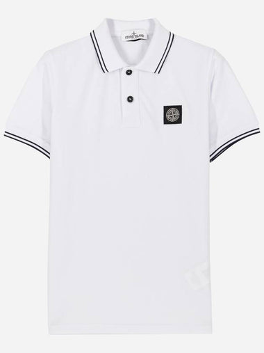 Kids Waffen Pique Short Sleeve Polo T Shirt 751621348 V1001 - STONE ISLAND - BALAAN 1