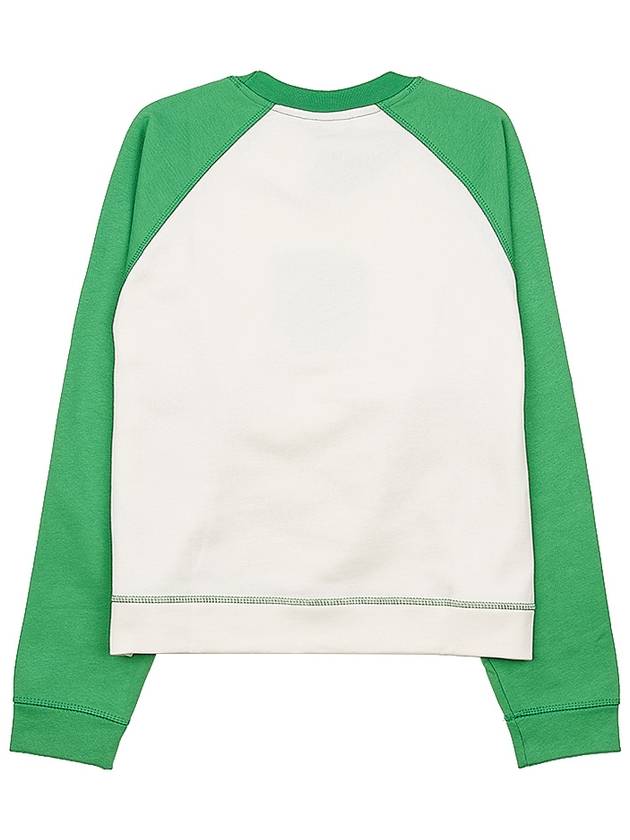 Isoli Flower Sweatshirt Green White - GANNI - BALAAN 3