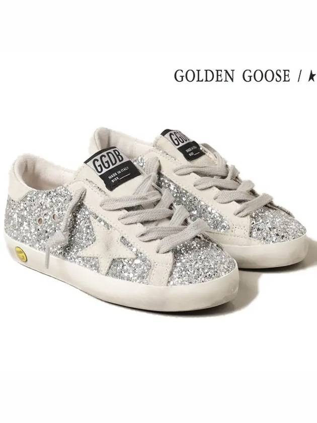 Golden Goose Kids Glitter Sneakers Silver - GOLDEN GOOSE - BALAAN 3