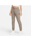 Women's Essentials Regular Fleece Track Pants Olive Grey - NIKE - BALAAN 2