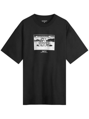 Think Tank Short Sleeve T-Shirt Black - CARHARTT WIP - BALAAN 1