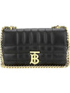 Quilted Lula Mini Leather Cross Bag Black - BURBERRY - BALAAN 2