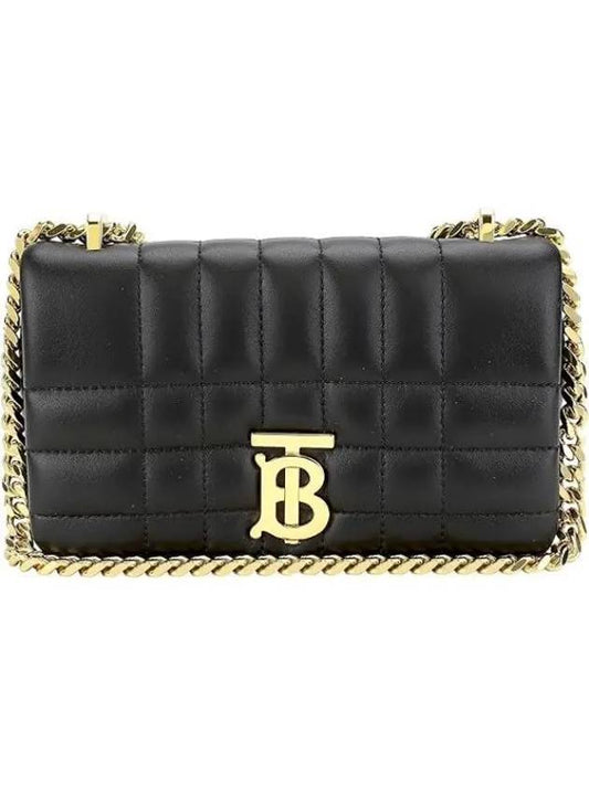 Quilted Lula Mini Leather Cross Bag Black - BURBERRY - BALAAN 2