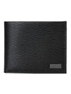 Men's Classic Logo Half Wallet Black - SALVATORE FERRAGAMO - BALAAN 1