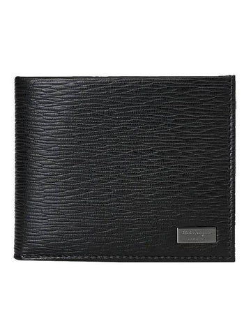 Men's Classic Logo Half Wallet Black - SALVATORE FERRAGAMO - BALAAN 1