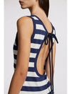 Striped midi dress navy white - MONCLER - BALAAN 6