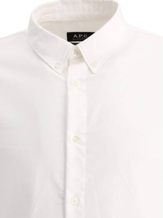 Men's Chemise GreGG Long Sleeve Shirt White - A.P.C. - BALAAN 4