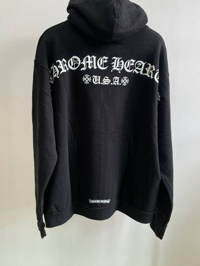 Arch Logo Usa Zip Up Hoodie Black - CHROME HEARTS - BALAAN 2