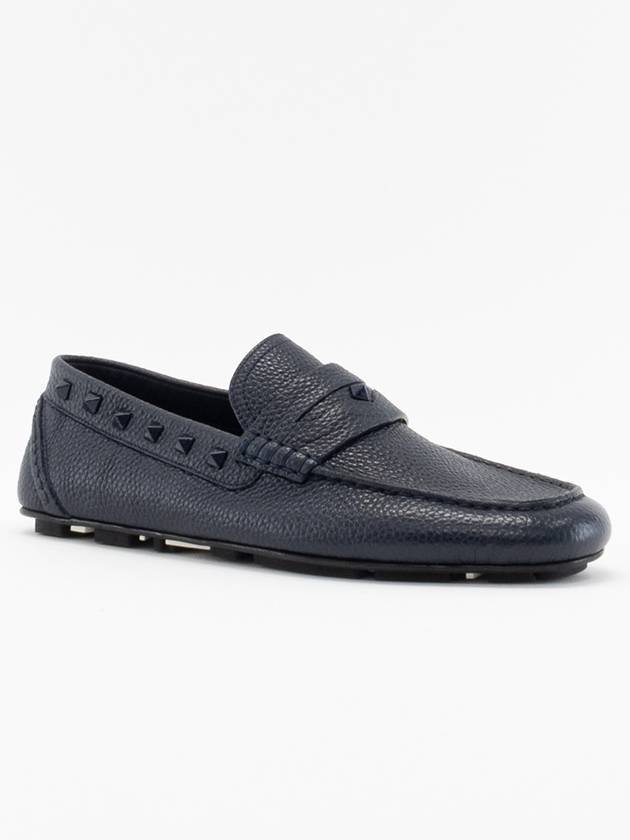 Rockstud Men s Loafers EU Size Navy SY2S0B75WVCM30 - VALENTINO - BALAAN 2