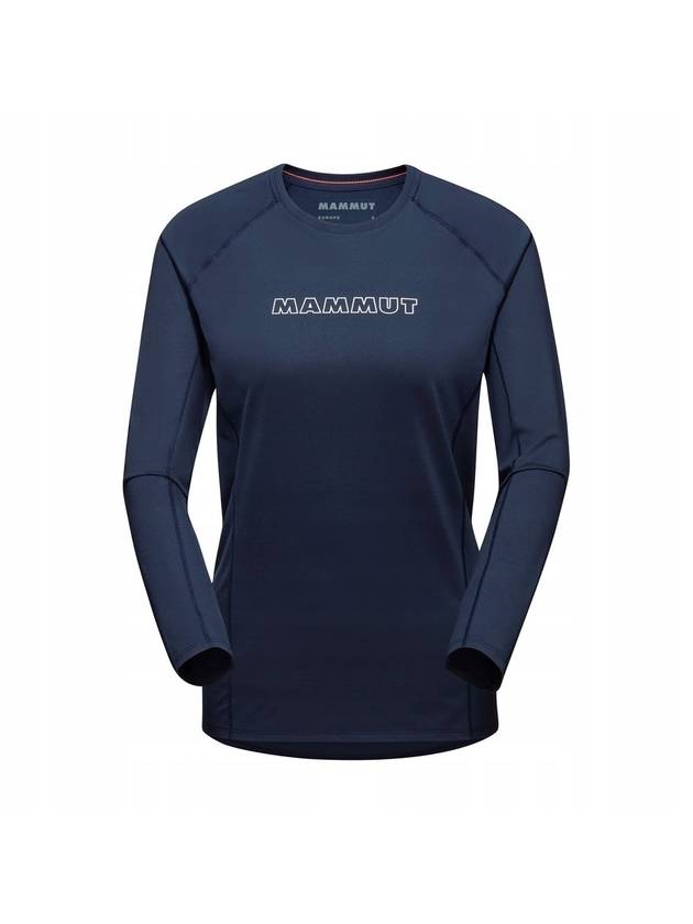 Selune Logo Long Sleeve T-Shirt Navy - MAMMUT - BALAAN 1