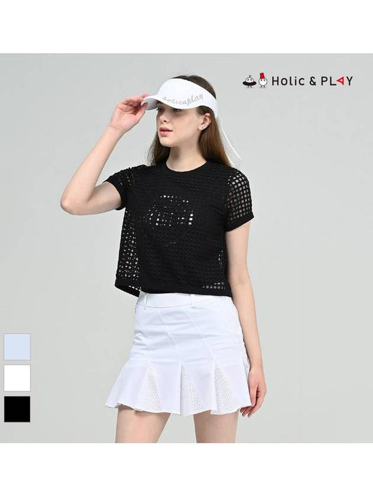 Mesh Layered Performance Round T-ShirtHC2WTS014 - HOLIC&PLAY - BALAAN 2