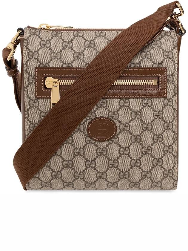 GG Superme Canvas Messenger Bag Beige Ebony - GUCCI - BALAAN 3