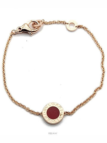 BB Carnelian Mother of Pearl Colored Bracelet - BVLGARI - BALAAN 1