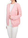 Bella Logo Embroidery Cardigan Pink - A.P.C. - BALAAN 5