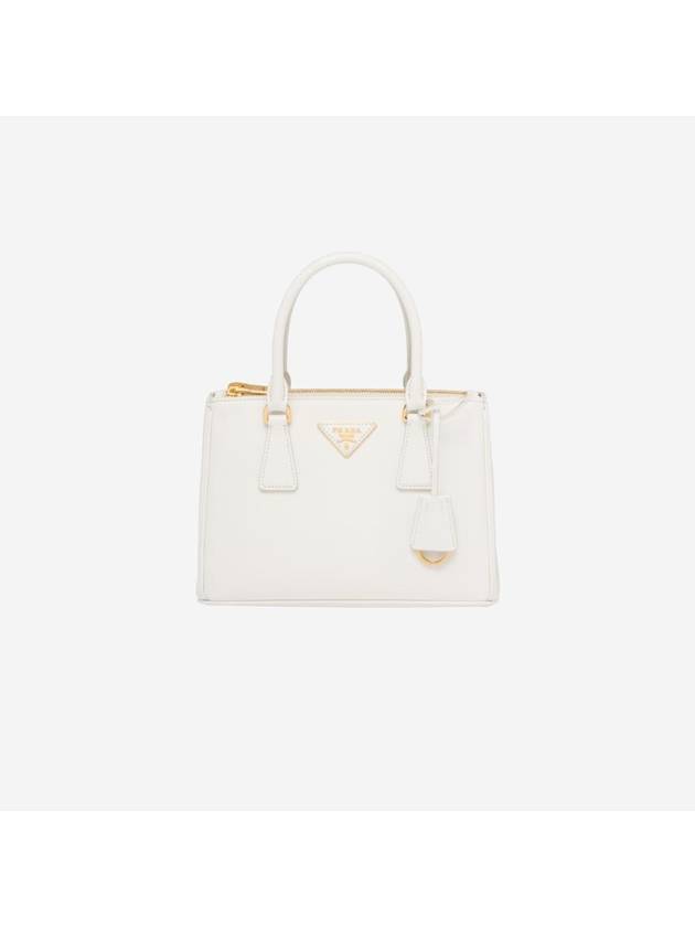 Galleria Saffiano Leather Small Bag White - PRADA - BALAAN 1