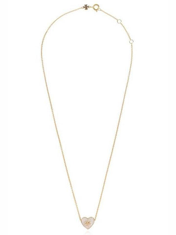 Kira Heart Pendant Necklace Gold - TORY BURCH - BALAAN 1