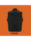 Vest Cardigan Black Players Brushed Span Vest GV30423 - MAHES - BALAAN 2