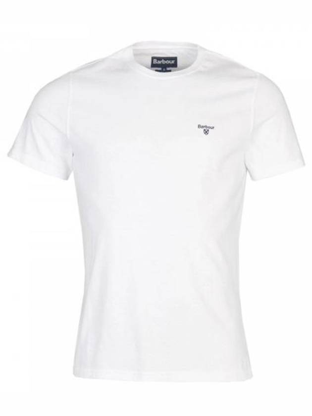 Embroidered Logo Essential Sports Short Sleeve T-Shirt White - BARBOUR - BALAAN 2