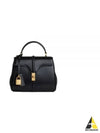 16 Calfskin Mini Shoulder Bag Black - CELINE - BALAAN 2