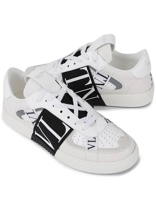 VL7N Band Leather Low Top Sneakers White - VALENTINO - BALAAN 4