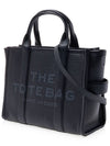 Logo Medium Leather Tote Bag Black - MARC JACOBS - BALAAN 3