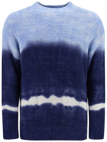 Henley Crew Neck Knit Top Blue - ISABEL MARANT - BALAAN 2