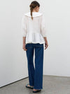cape collar shirring blouse_white - MITTE - BALAAN 5