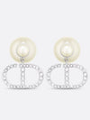 Tribales Pearls Crystals Earrings Silver - DIOR - BALAAN 2