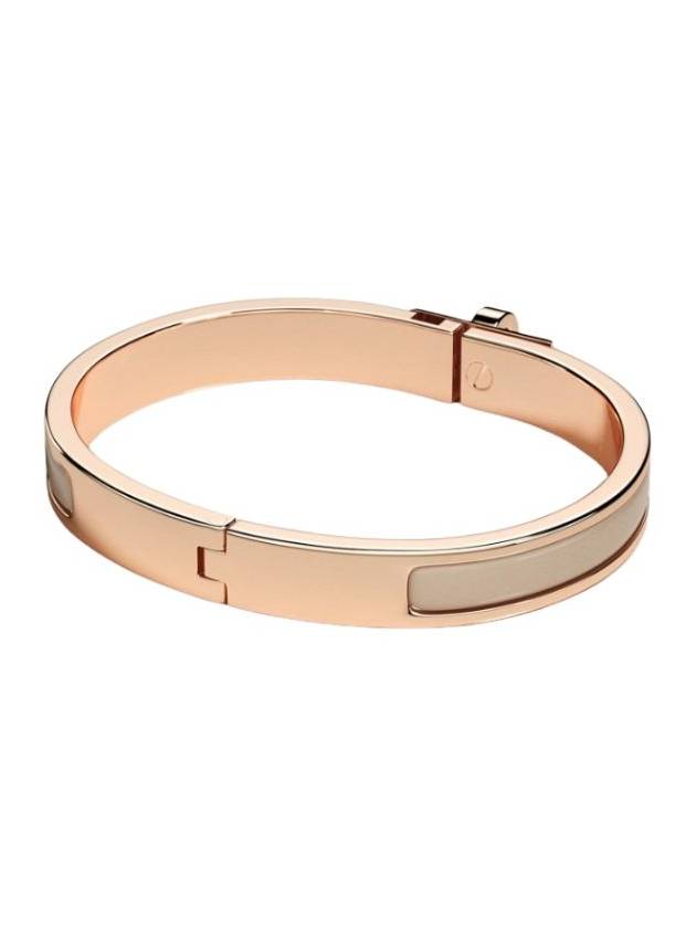 Mini Clic Kelly Bracelet Marronglace Rose Gold - HERMES - BALAAN 3