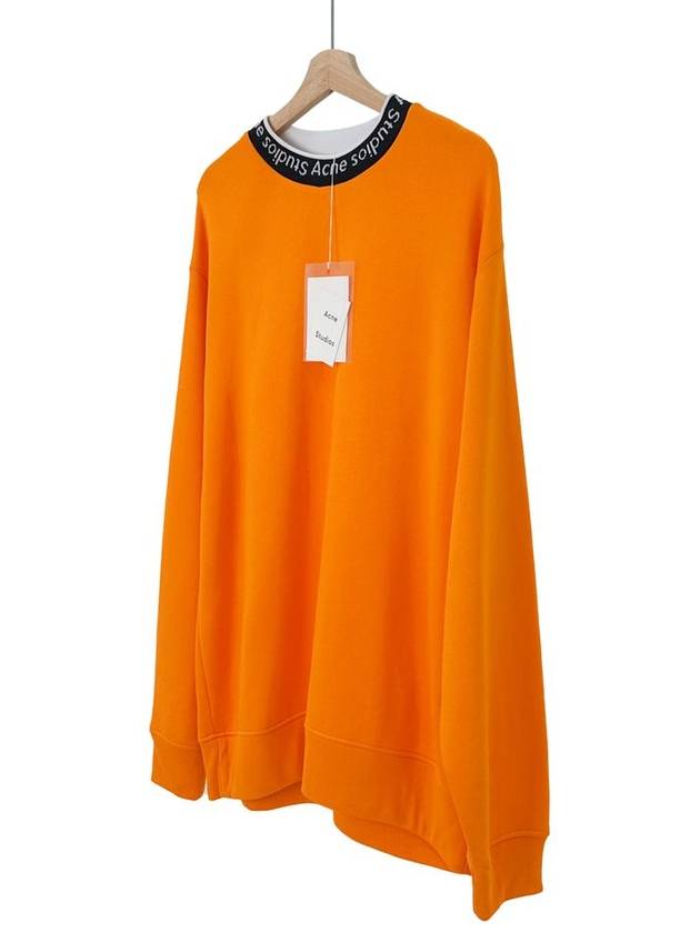 M Men s Full Tone Neck Logo Overfit Sweatshirt Orange - ACNE STUDIOS - BALAAN 1