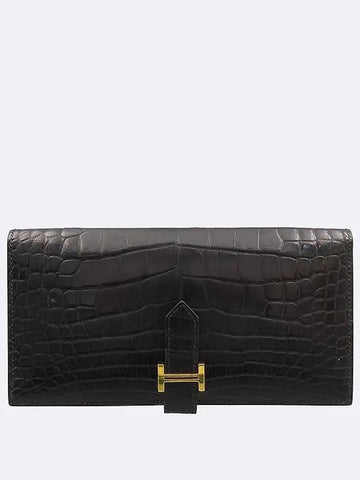 black long wallet - HERMES - BALAAN 1