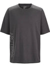 Cormac Downword Short Sleeve T-Shirt Black Heather - ARC'TERYX - BALAAN 1