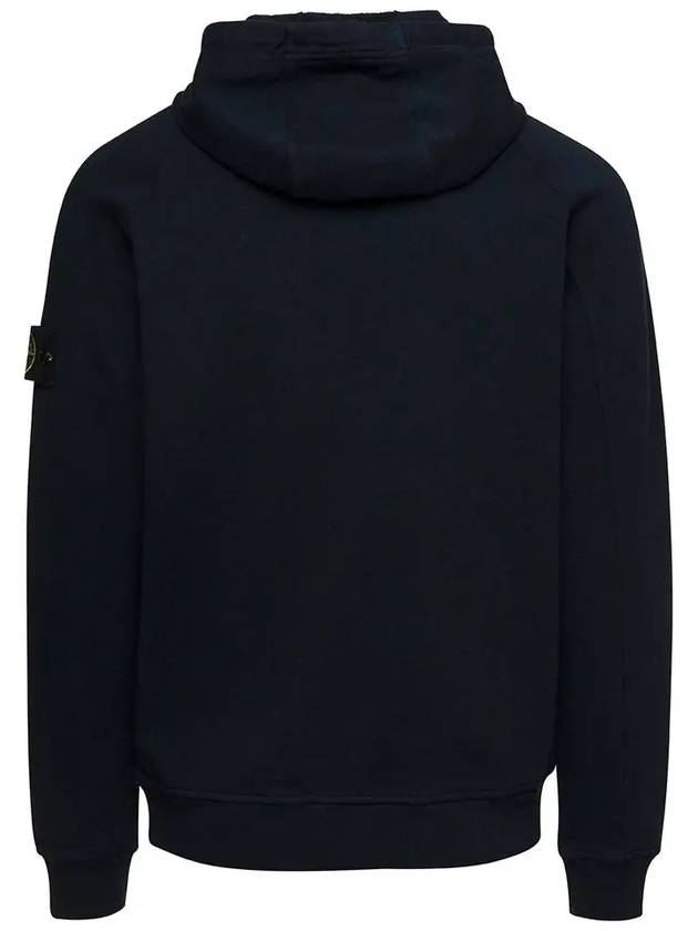 Men's Waffen Patch OLD Treatment Cotton Hoodie Navy - STONE ISLAND - BALAAN 4