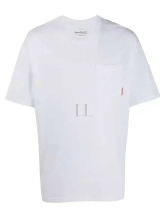 Pink Label Crew Neck Short Sleeve T-Shirt White - ACNE STUDIOS - BALAAN 2