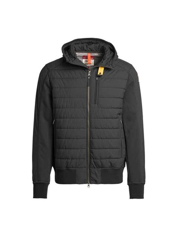 Gordon Hybrid Padded Zip-Up Jacket Black - PARAJUMPERS - BALAAN 1