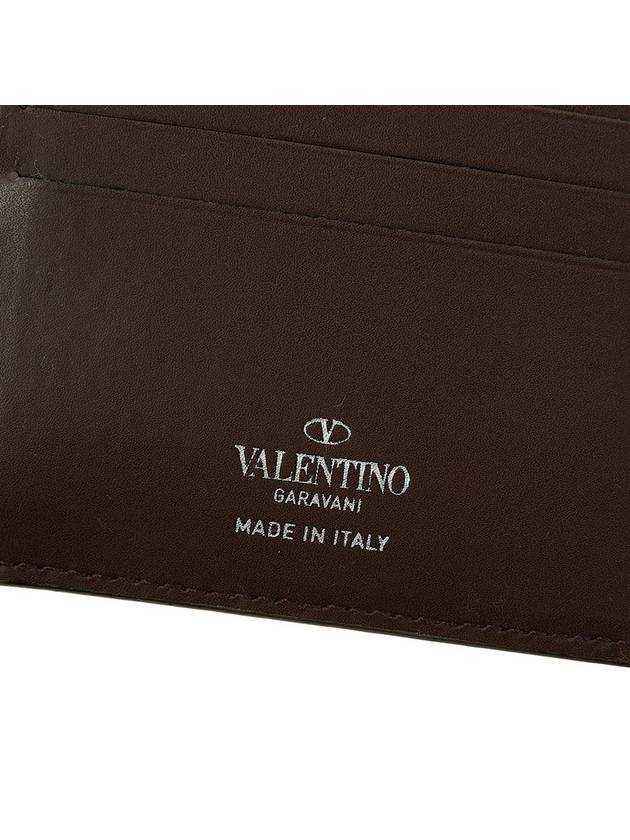 VLTN Logo Half Wallet Brown - VALENTINO - BALAAN 9