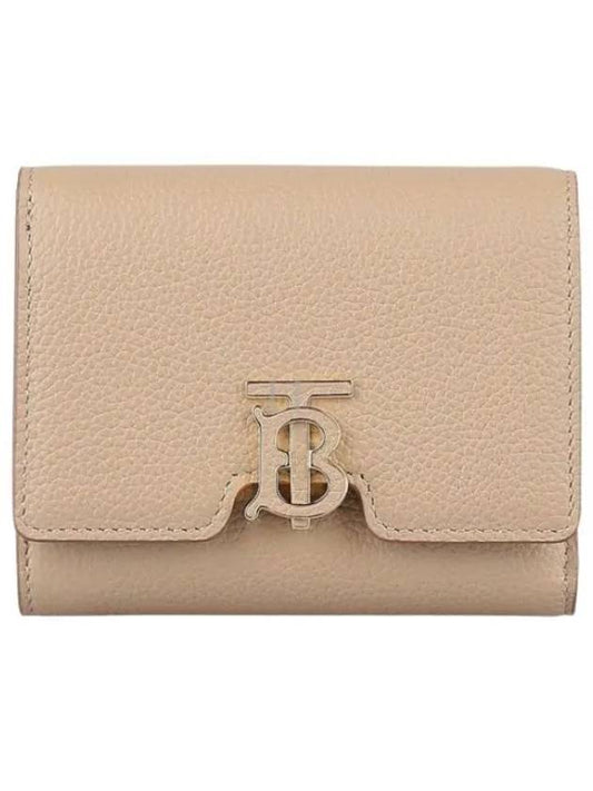 TB Folding Grainy Leather Card Wallet Haute Beige - BURBERRY - BALAAN 2