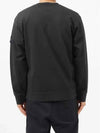 Stone Island Compass Waffen Patch Fleeceback Cotton Long Sleeve Sweatshirt Black - STONE ISLAND - BALAAN 5