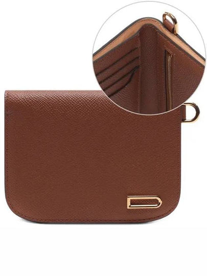 Vagabond Compact Alpina Calf Leather Half Wallet Tan - DELVAUX - BALAAN 2