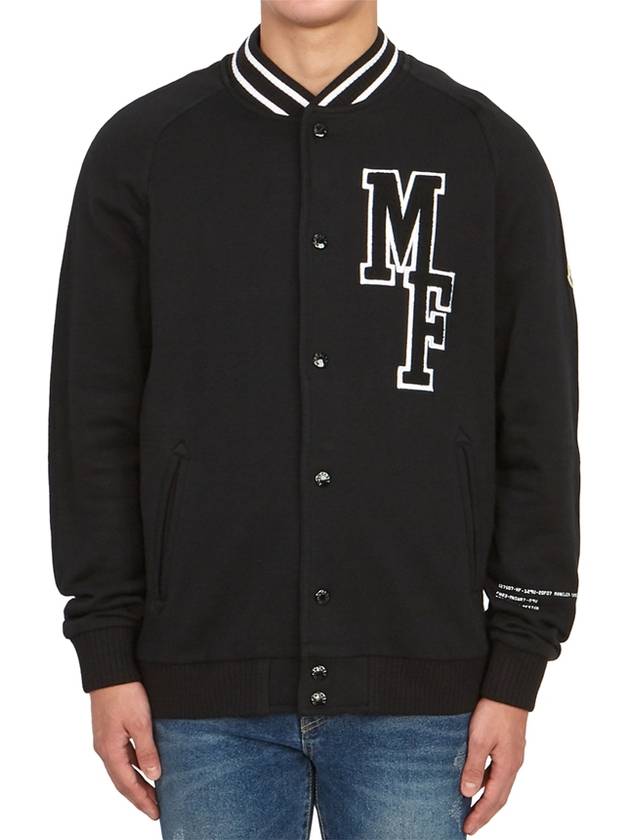 Fragment collab Varsity Fleece Cardigan Black - MONCLER - BALAAN 2