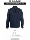 Emerized Gabardine Overshirt Zip-Up Jacket Navy - CP COMPANY - BALAAN 3