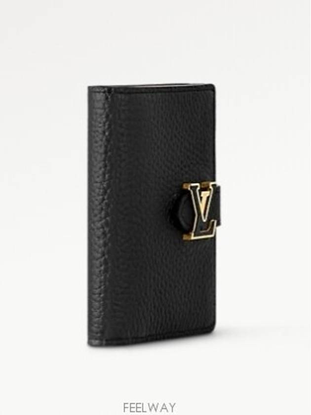 LV Vertical Compact Half Wallet Black - LOUIS VUITTON - BALAAN 3