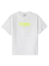 JUI137 7AJ F0TU9 logo printing junior short sleeve t shirt - FENDI - BALAAN 2