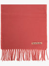 Wool Fringe Muffler Mineral Red - ACNE STUDIOS - BALAAN 3