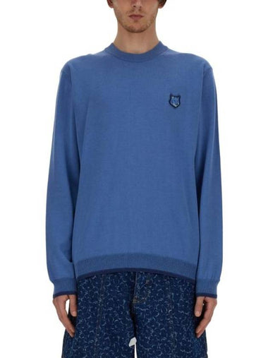 24SS Sweater MM00801KT1103 P428 AZURE - MAISON KITSUNE - BALAAN 1