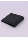 Men's Triangle Logo Leather Half Wallet Black - PRADA - BALAAN 5